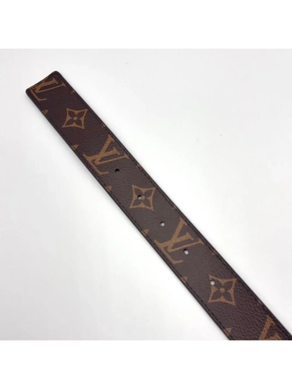 Louis Vuitton Ceinture LV Initial Reversible Leather Brown Black Belt Gold